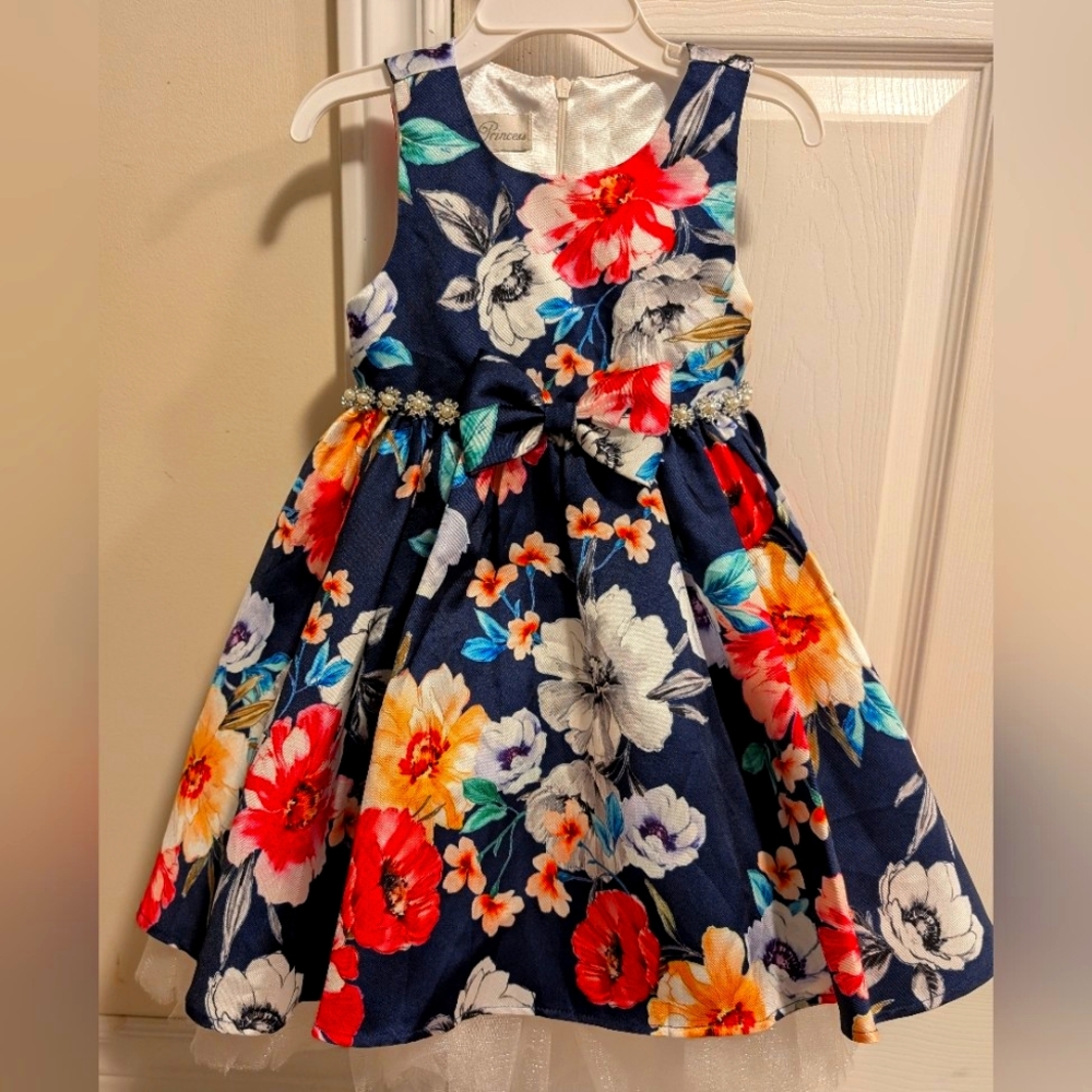 Floral Kids Dress - Multicolor
